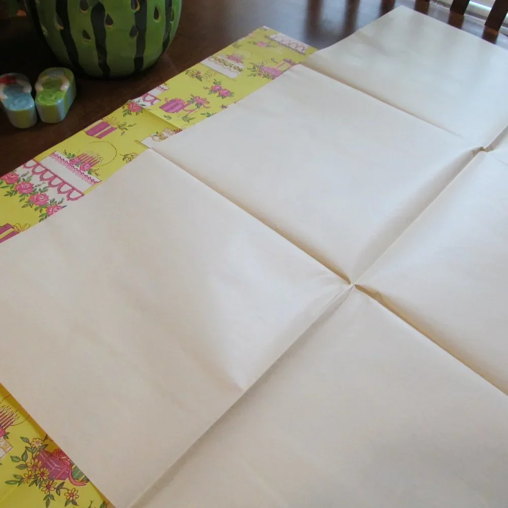 Vintage Gift Wrap Paper Celebration Wedding ~ Cakes, Candles & Presents 2 Sheets